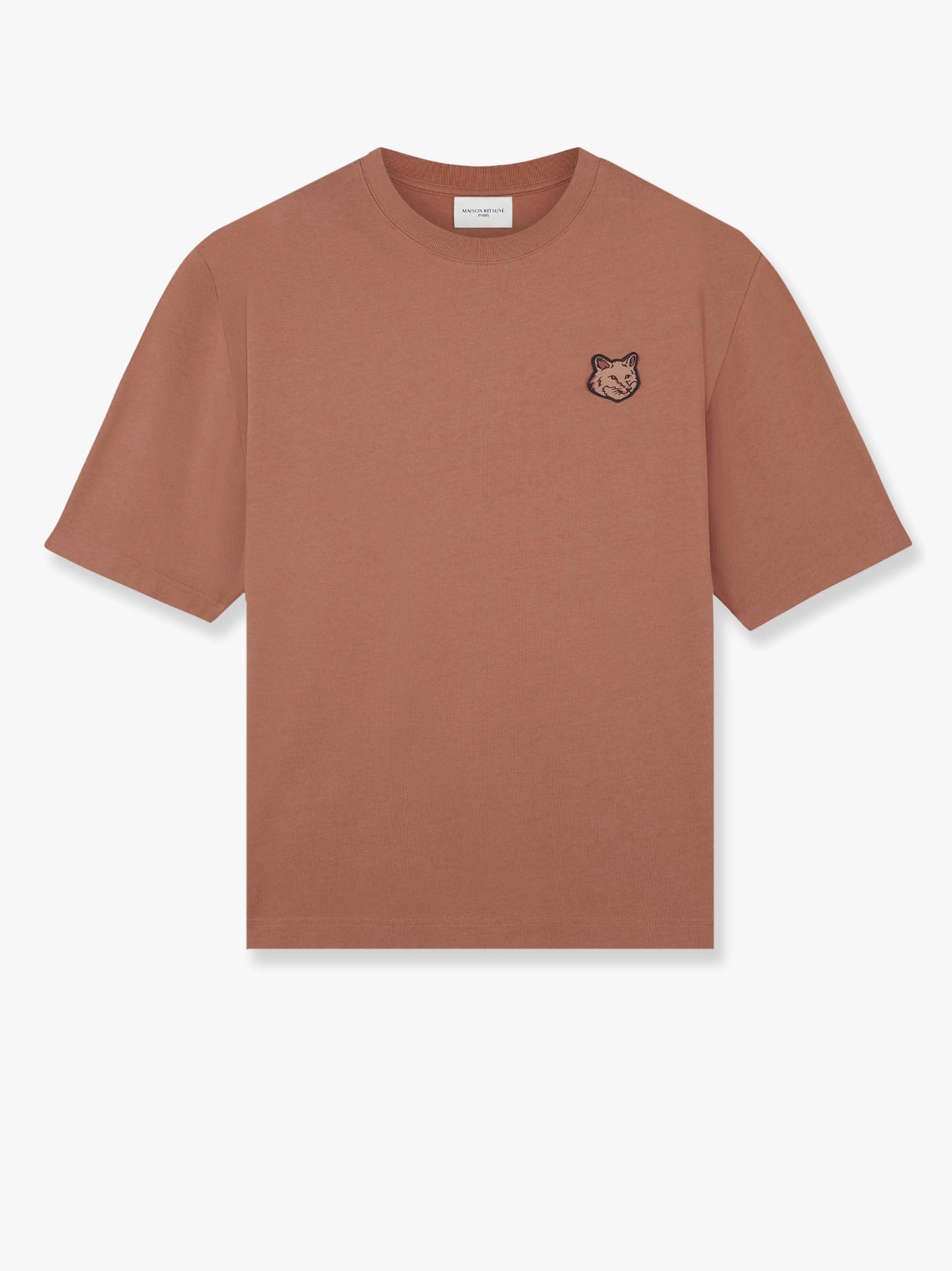 Maison Kitsune Cotton T-shirt with iconic logo patch