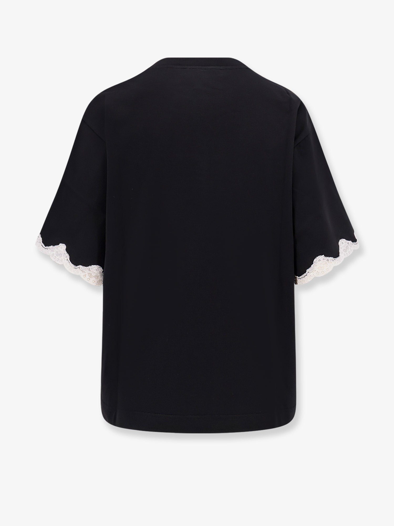 Dolce & Gabbana Cotton t-shirt with lace details