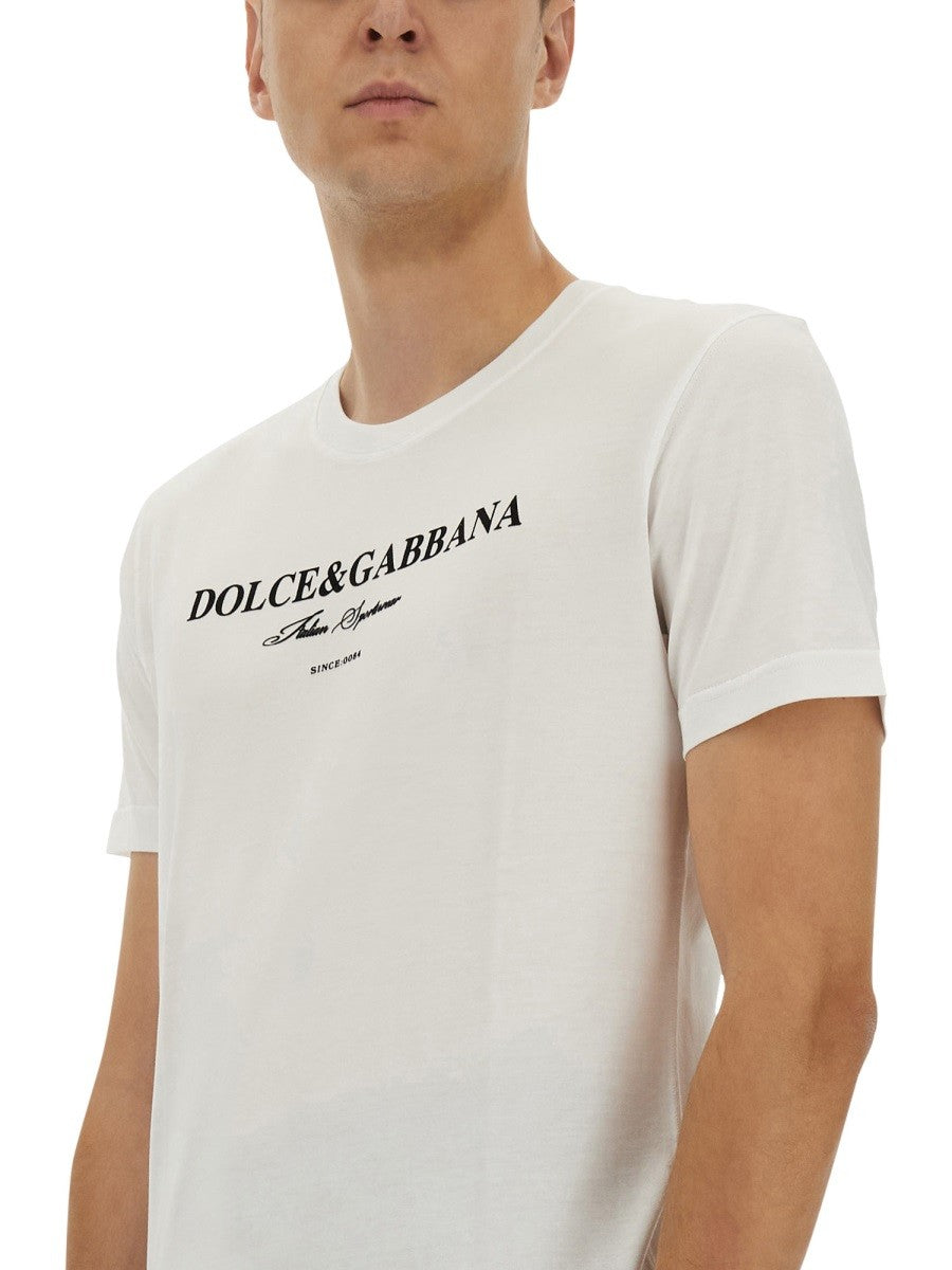 Dolce & Gabbana COTTON T-SHIRT WITH PRINT