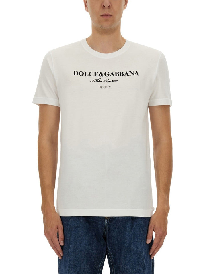 Dolce & Gabbana COTTON T-SHIRT WITH PRINT