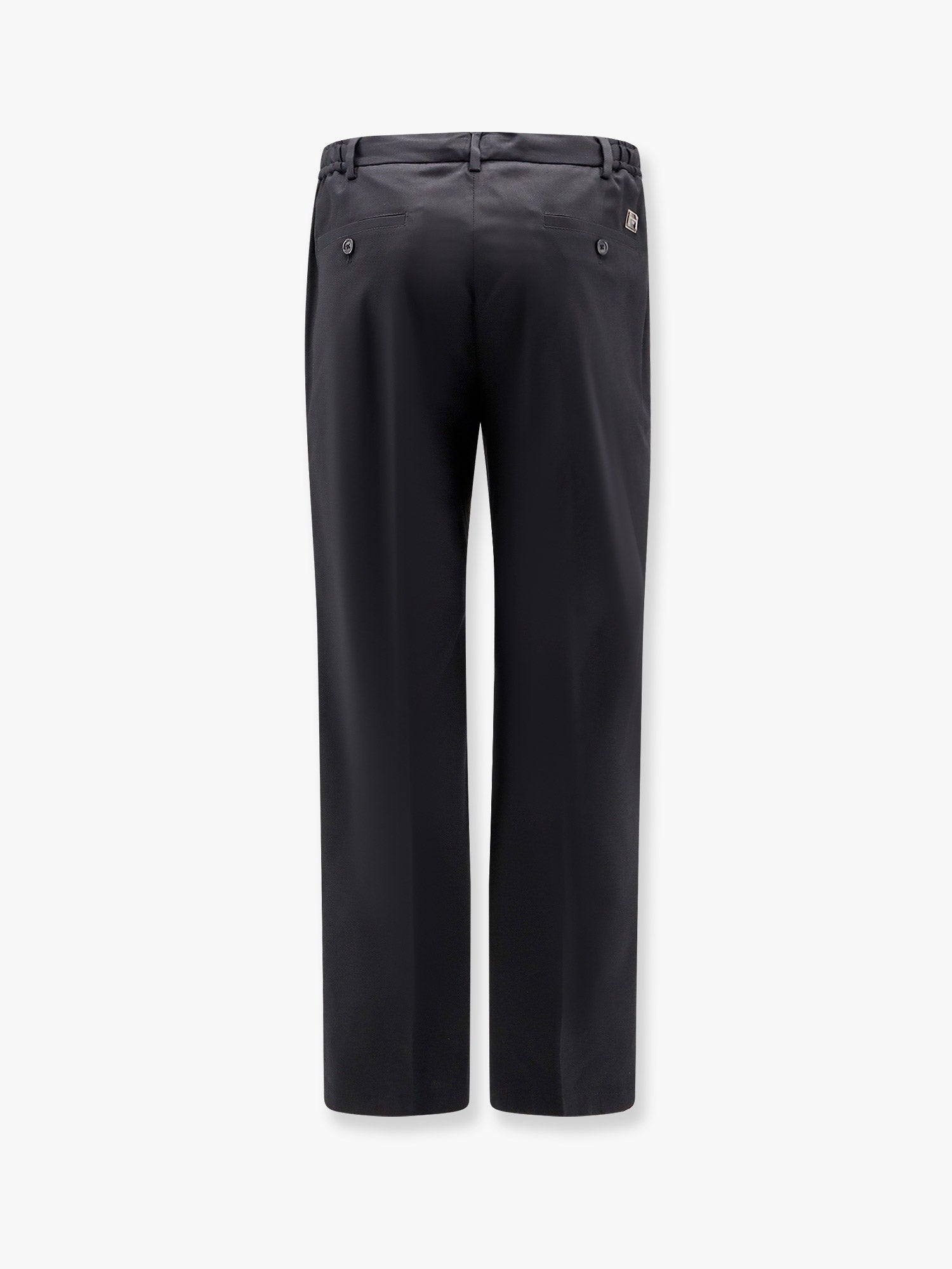 Dolce & Gabbana Cotton trouser with elastic inserts and drawstring