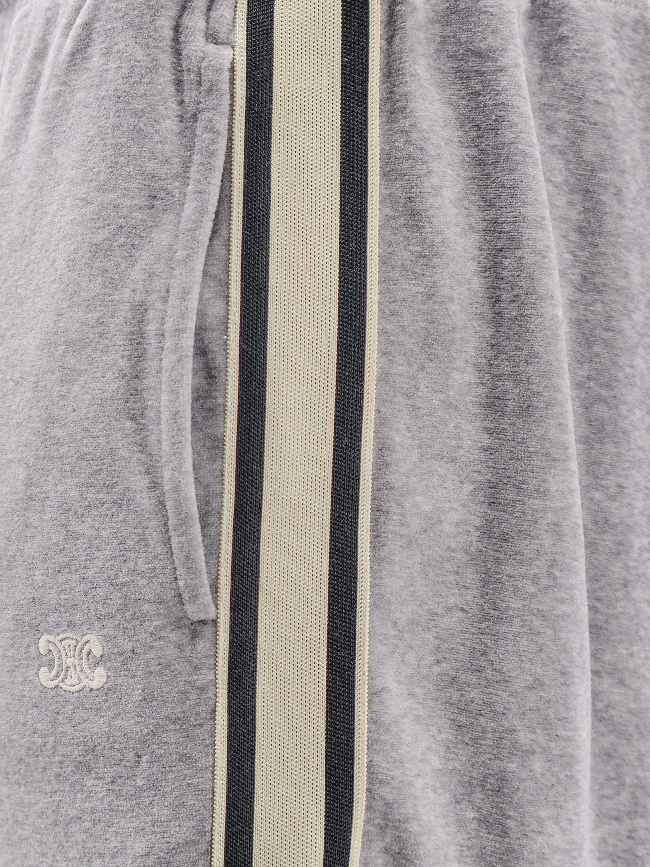 Celine Cotton velvet jogger trousers