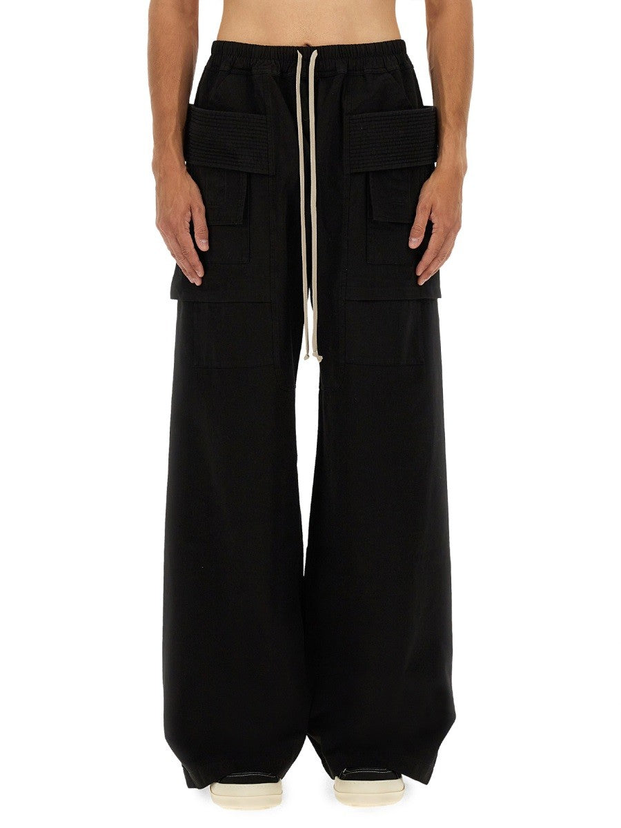 RICK OWENS DRKSHDW CREATCH WIDE CARGO PANTS