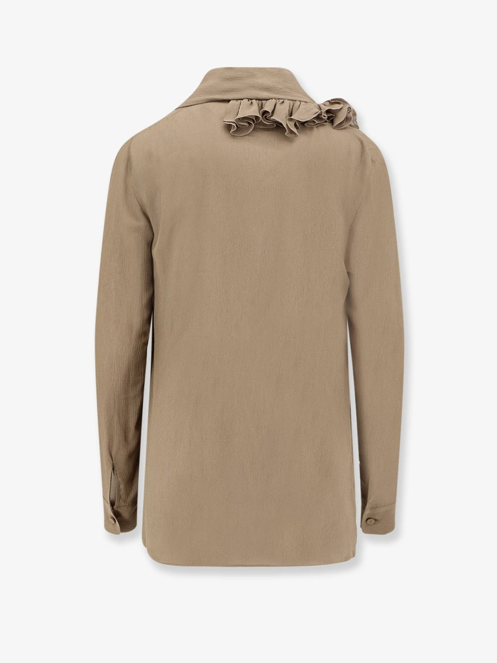 alberta ferretti Crepe shirt with ruffles