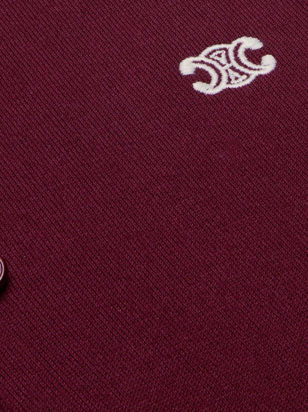 Celine Crop Fit wool polo shirt