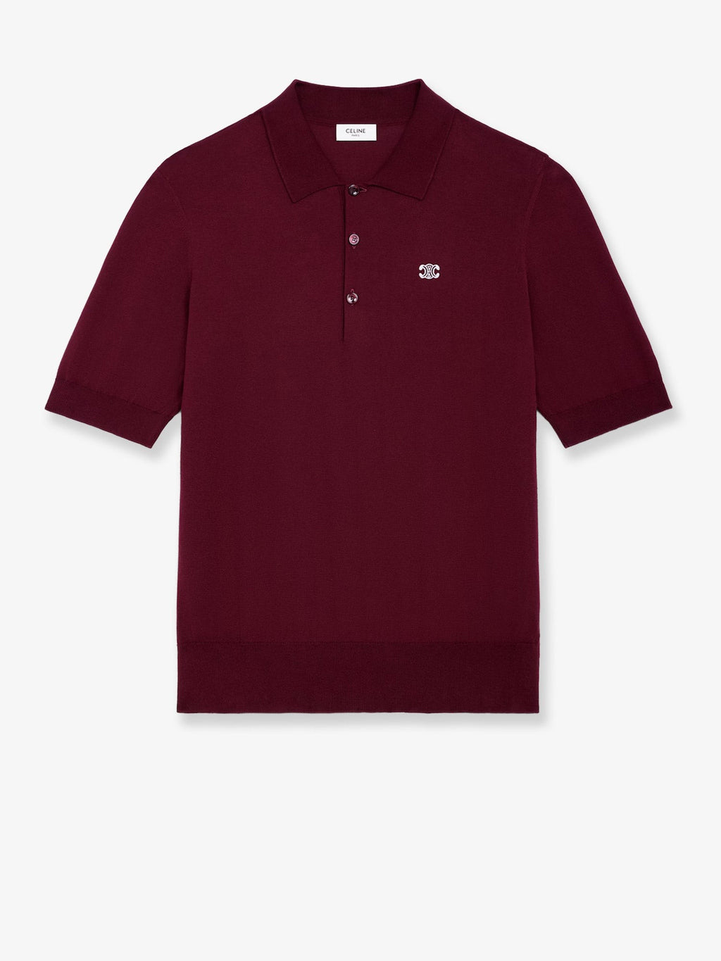 Celine Crop Fit wool polo shirt
