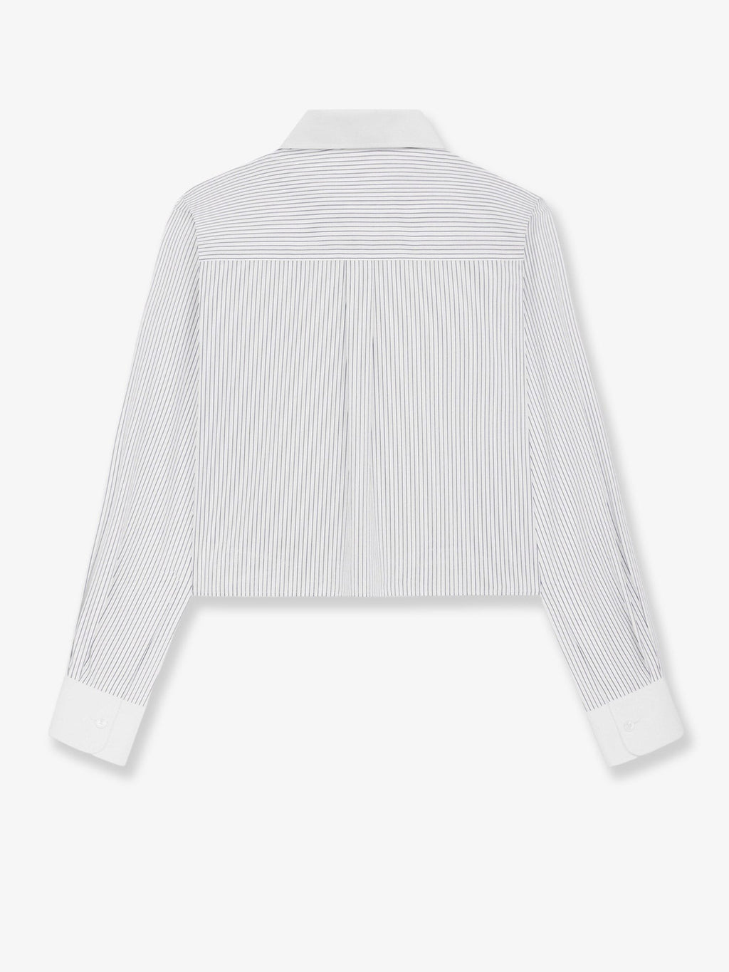 Celine Cropped cotton shirt with striped motif