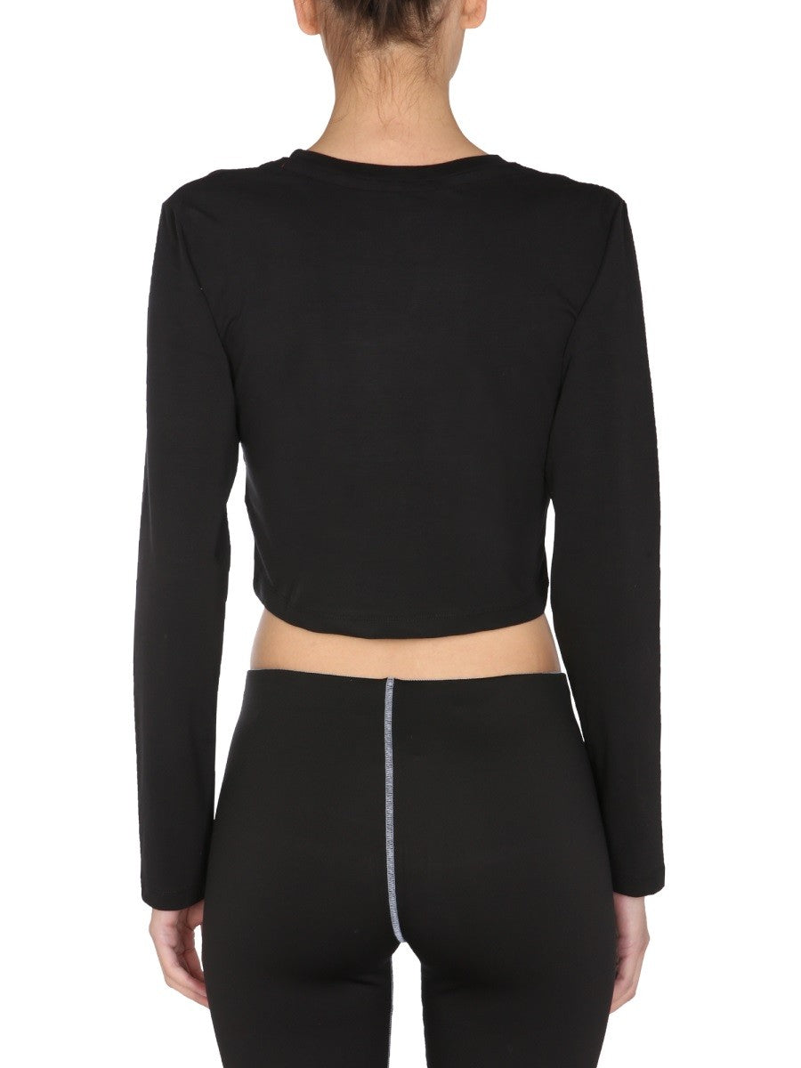 ALPHA INDUSTRIES CROPPED FIT T-SHIRT