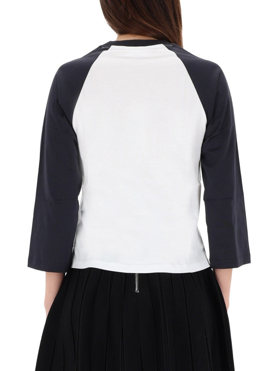 GANNI CROPPED "KITTY" T-SHIRT