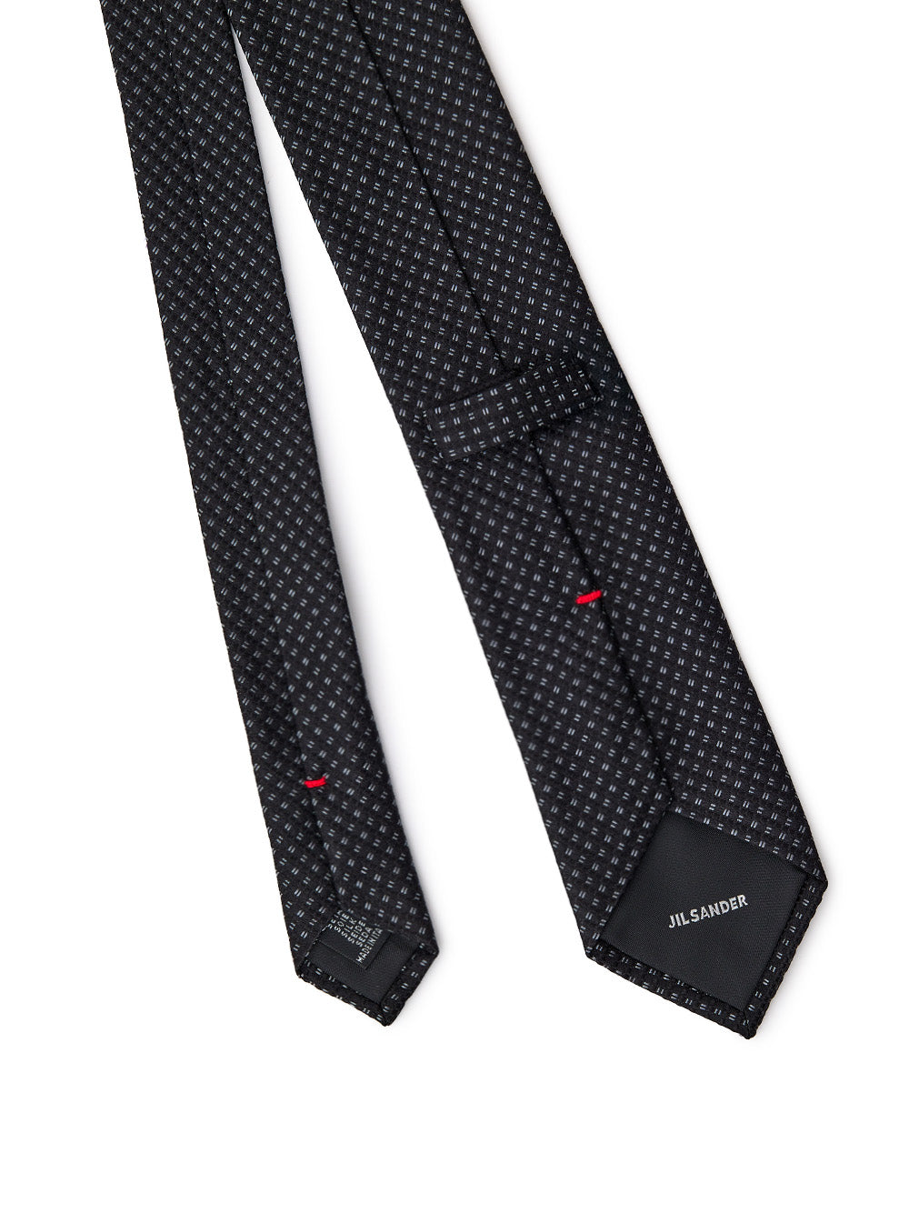 Jil Sander Black Silk Tie 7cm