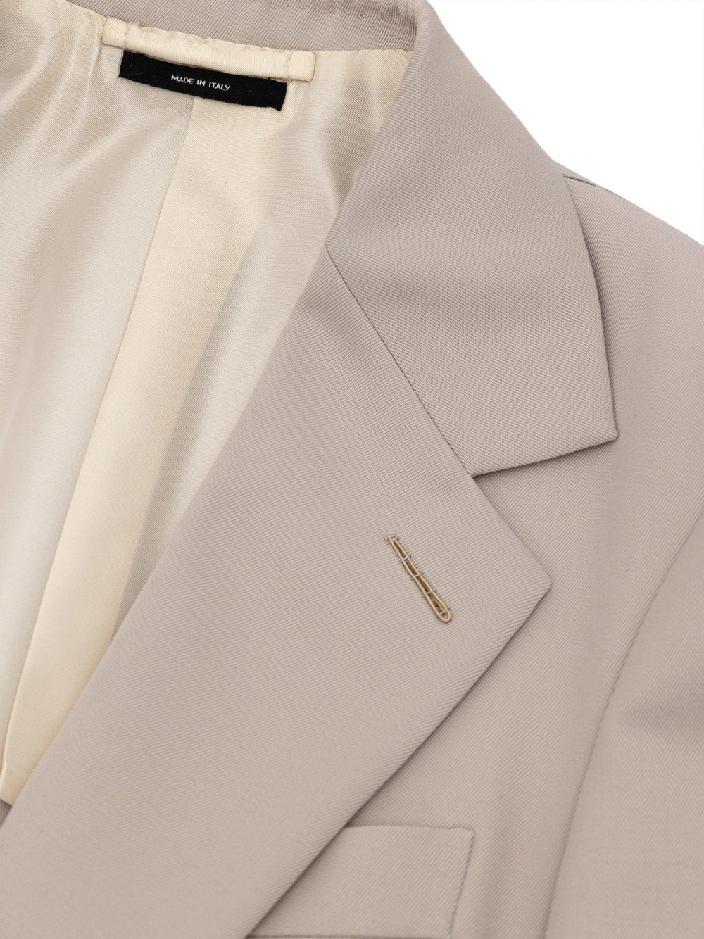 Tom Ford Men's Beige Single-Breasted Wool Jacket – Siebentaschen