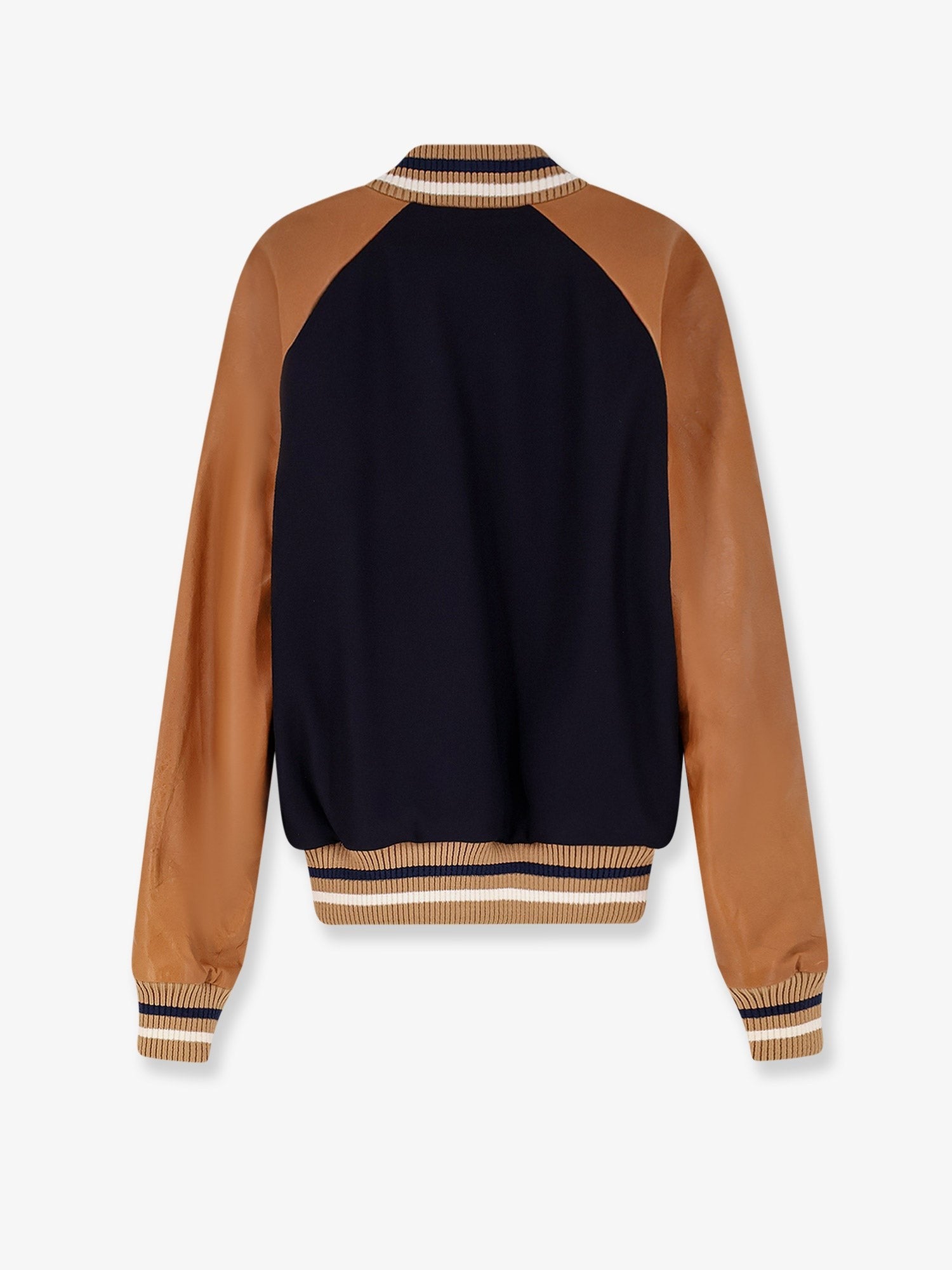 Dsquared2 D2 Varsity wool and leather bomber