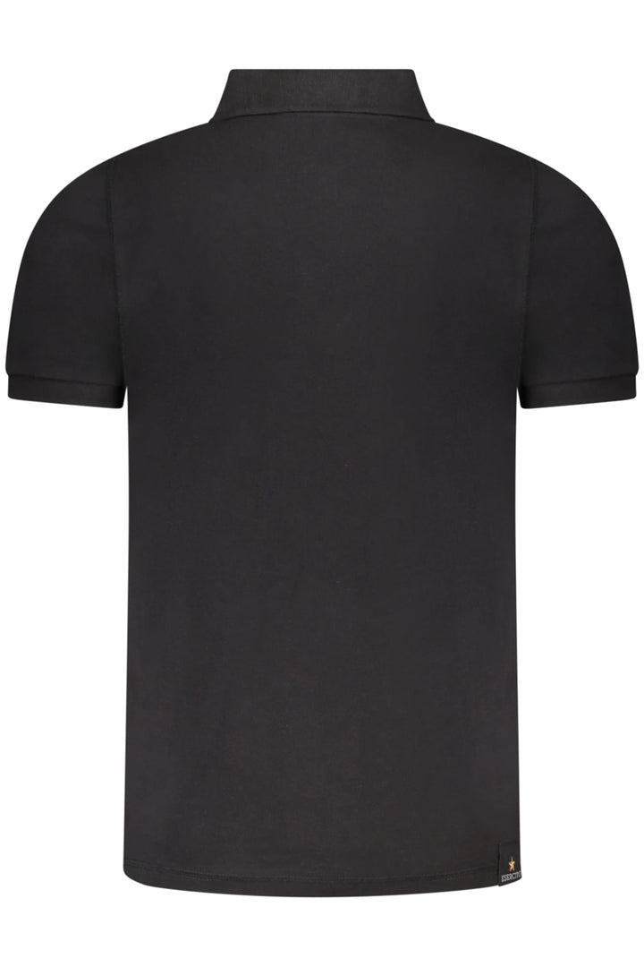 MILITARY ACADEMY BLACK MEN&#39;S SHORT SLEEVE POLO