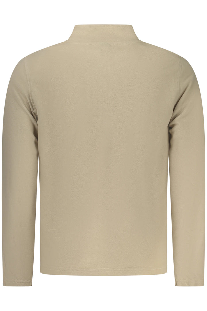 US GRAND MEN&#39;S BEIGE ZIP-UP SWEATSHIRT