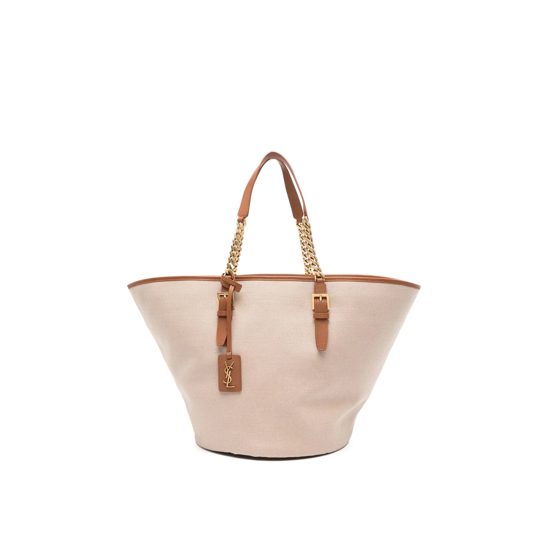 Saint Laurent Cassandre-tag Canvas Tote Bag