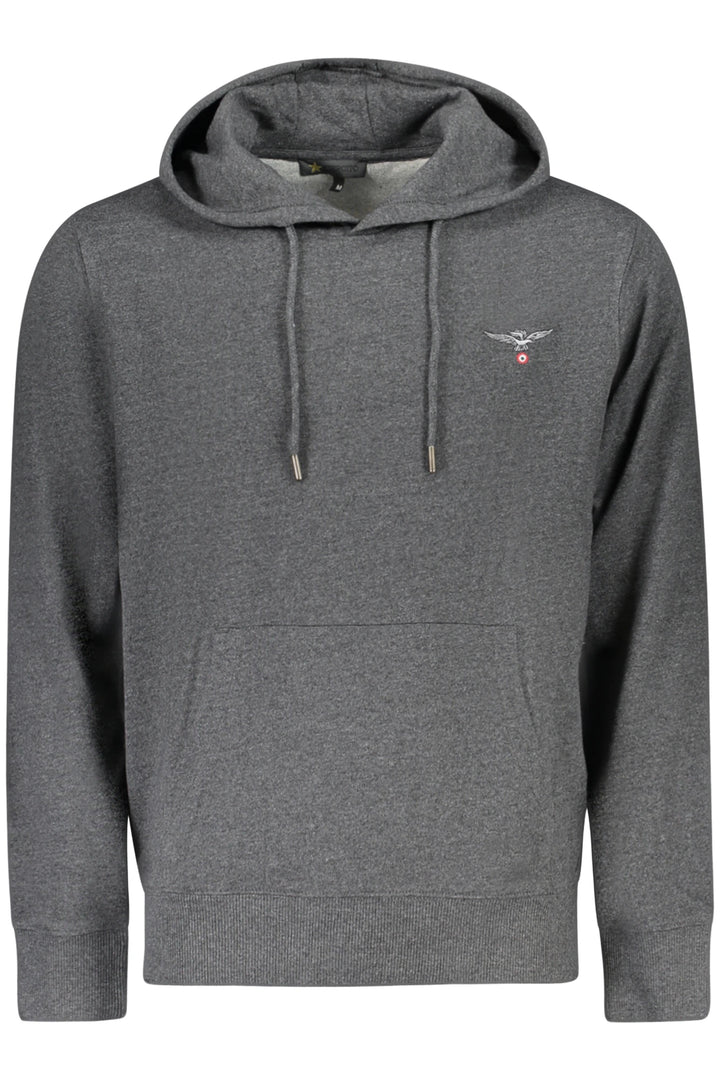 MILITARY ACADEMY MEN&#39;S GRAY ZIP-UP SWEATSHIRT