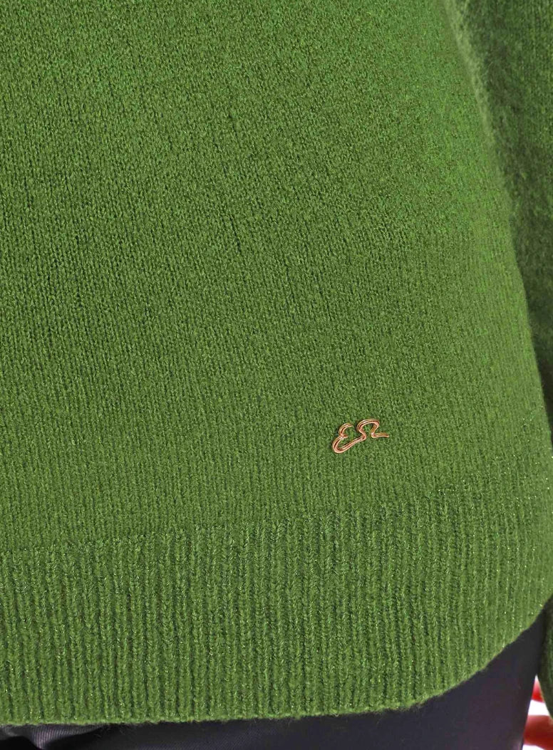 Yes Zee Sweaters Green Woman