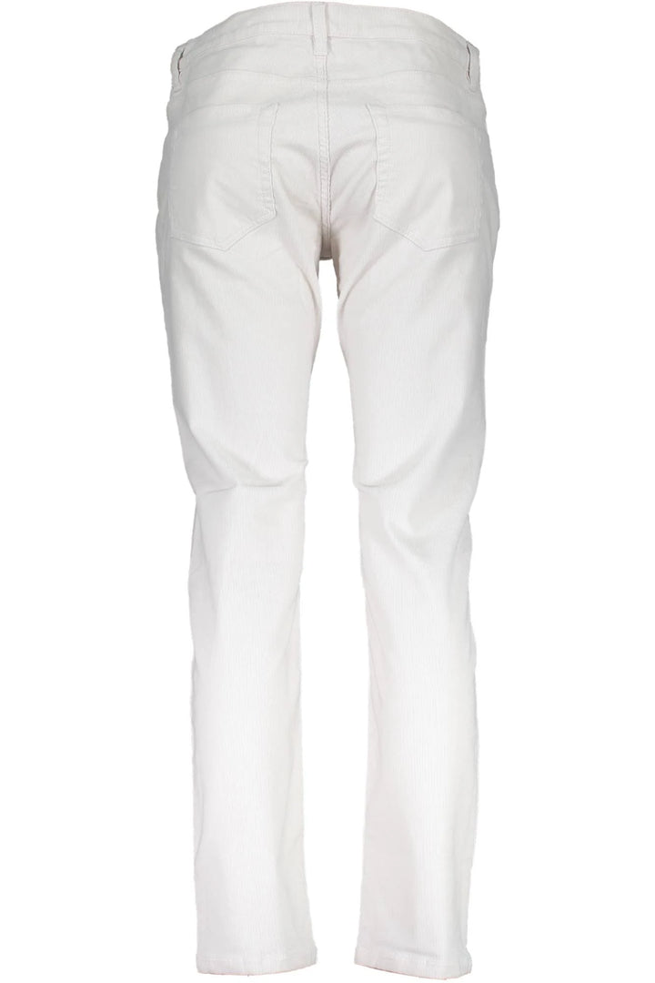 GANT WHITE WOMEN&#39;S TROUSERS
