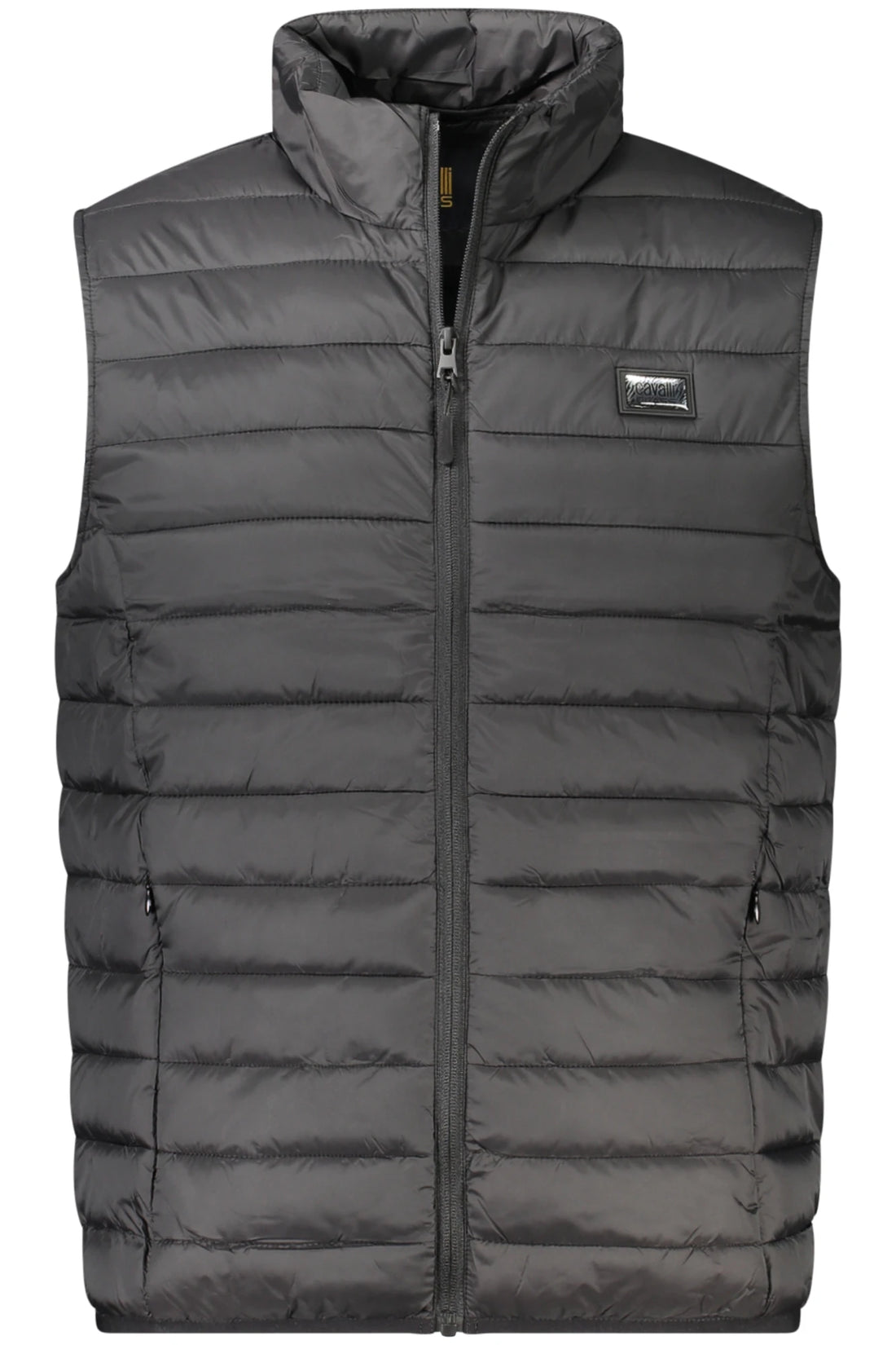 CAVALLI CLASS MEN&#39;S BLACK SLEEVELESS JACKET