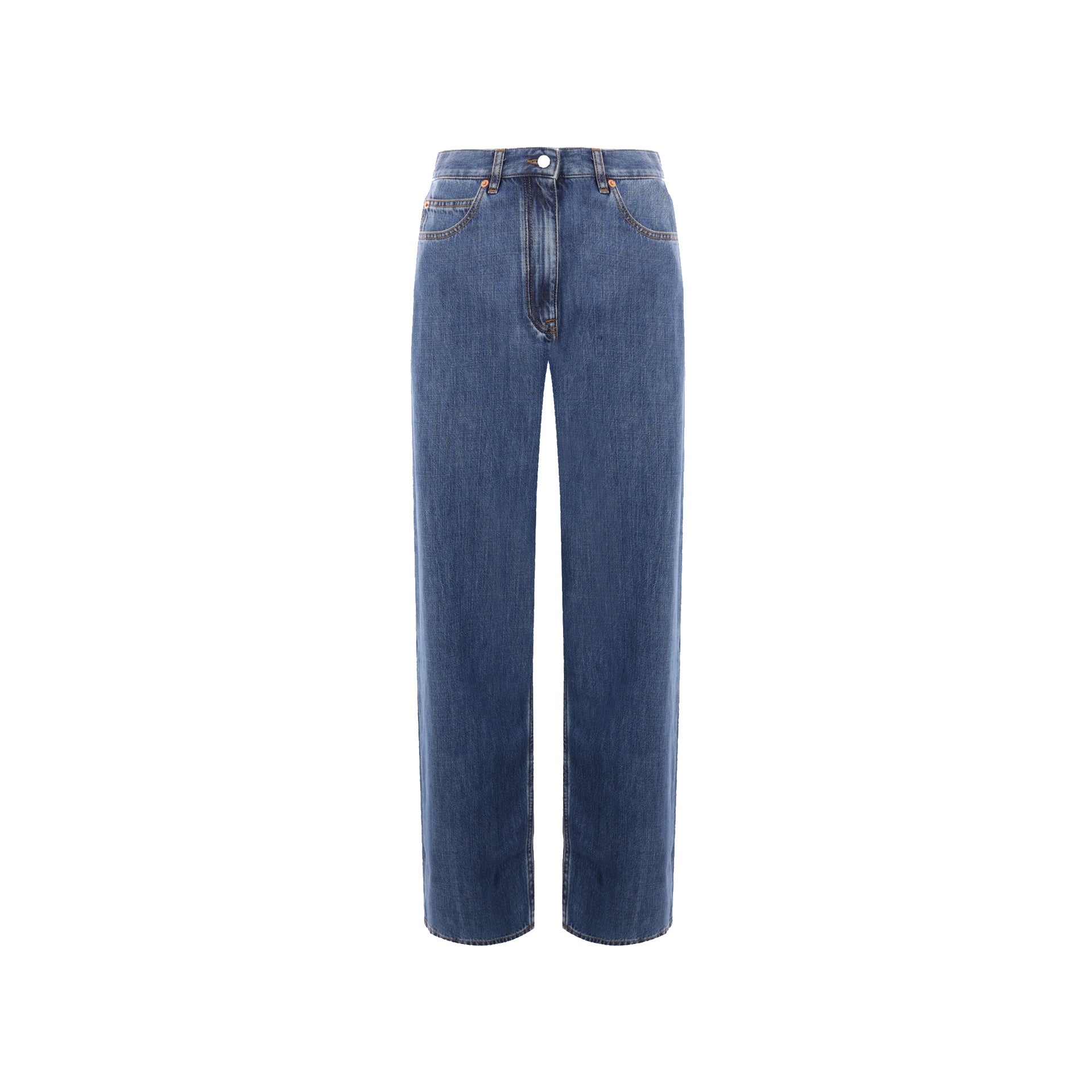Valentino Wide Leg Denim Jeans