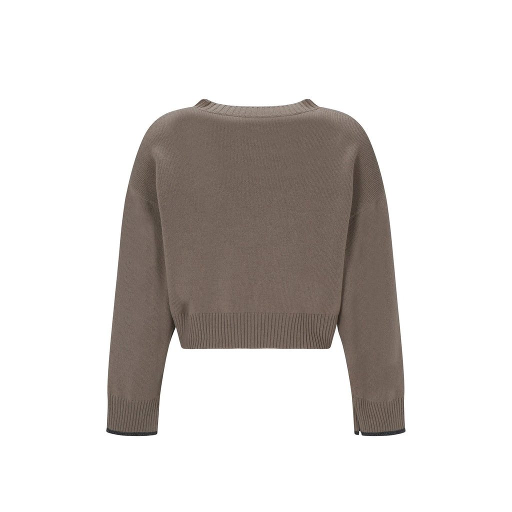 Brunello Cucinelli Cashmere Sweater - WOMEN CLOTHING - BRUNELLO CUCINELLI - Tluxy New