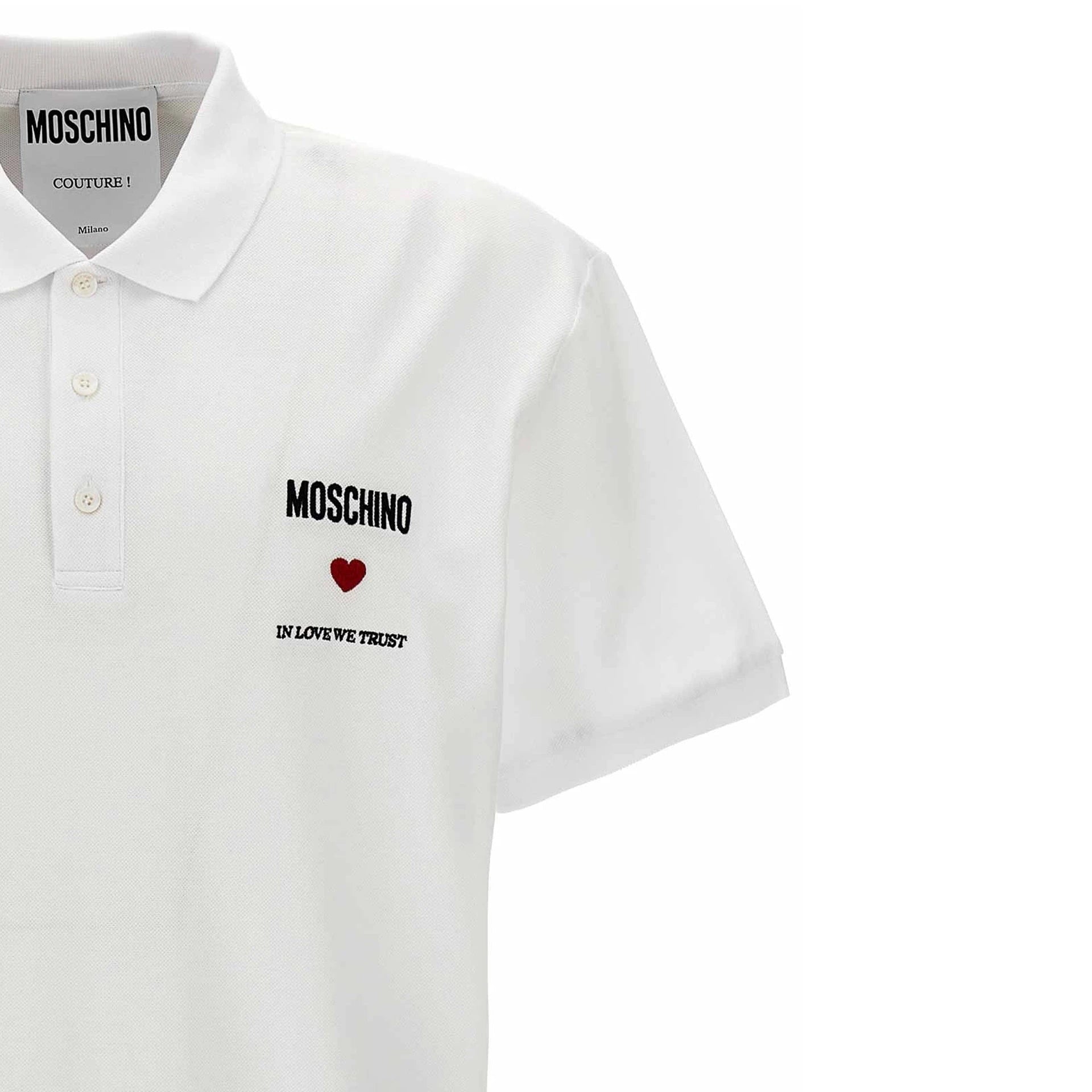 Moschino Couture In Love We Trust Cotton Polo