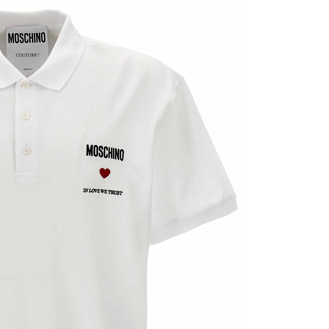 Moschino Couture In Love We Trust Cotton Polo