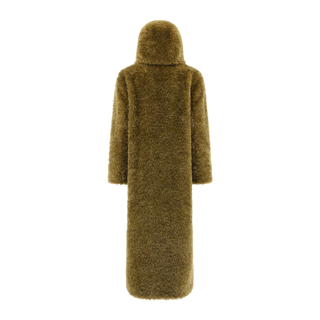 HERNO CURLY FAUX FUR Coat