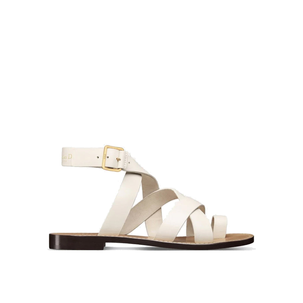 Dior Sun Leather Flat Sandals
