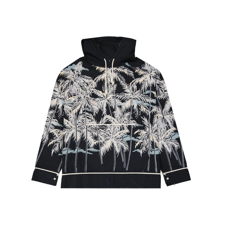 Palm Angels Hooded Printed Shirt