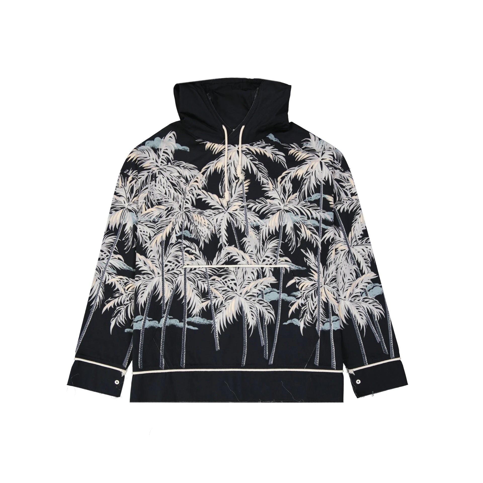 Palm Angels Hooded Printed Shirt