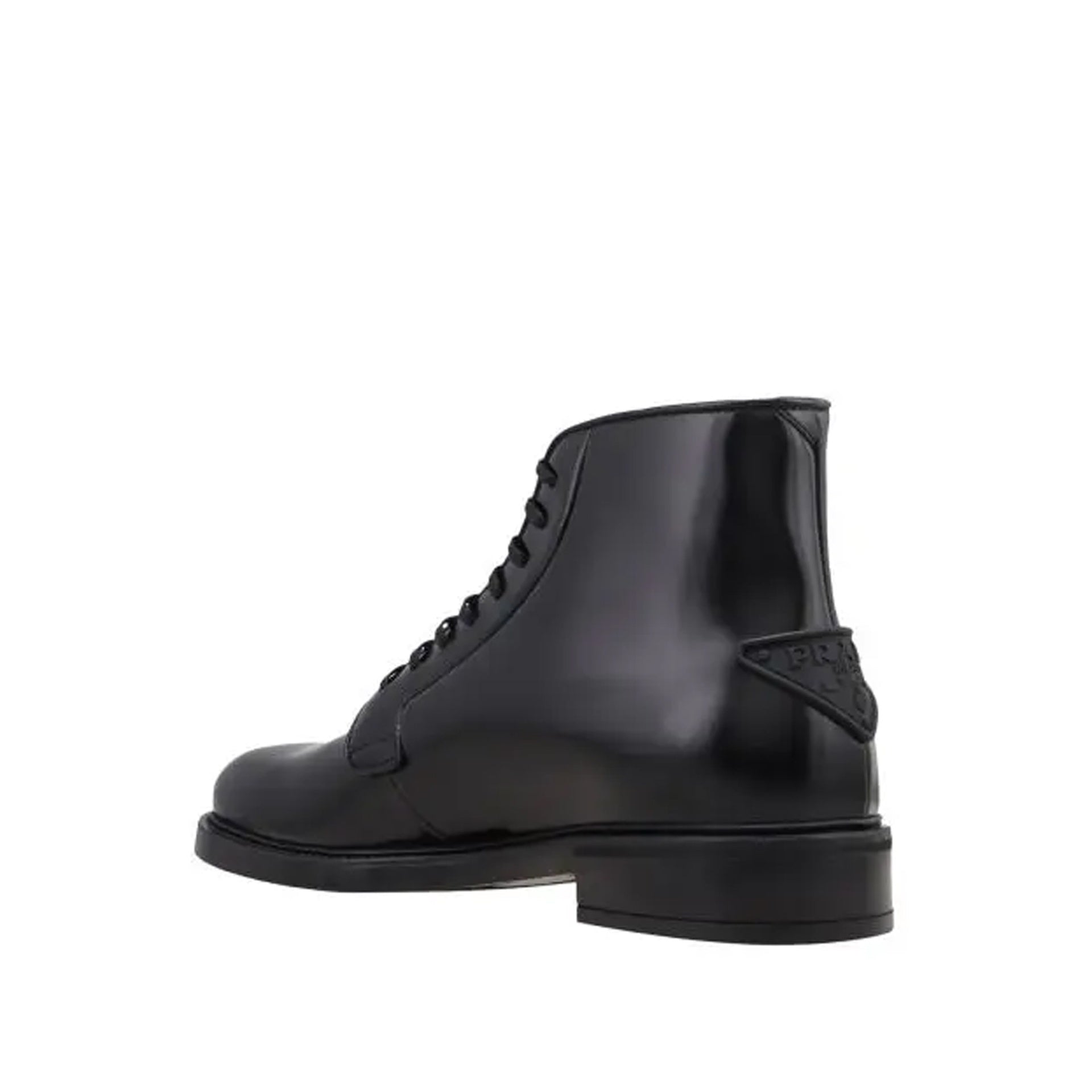 Prada Leather Lace-Up Boots