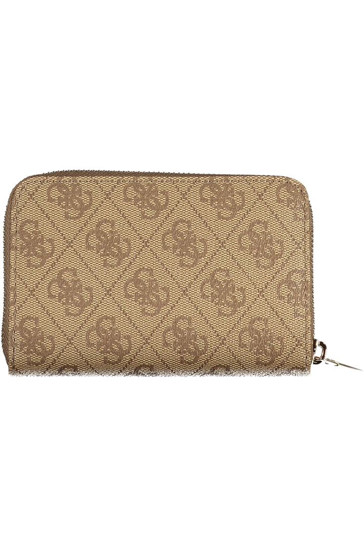 GUESS JEANS WOMEN&#39;S BEIGE WALLET