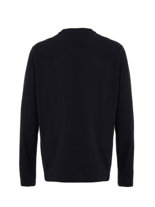 Jil Sander Black Long-Sleeve T-Shirt with Tone Embroidered Logo – Siebentaschen