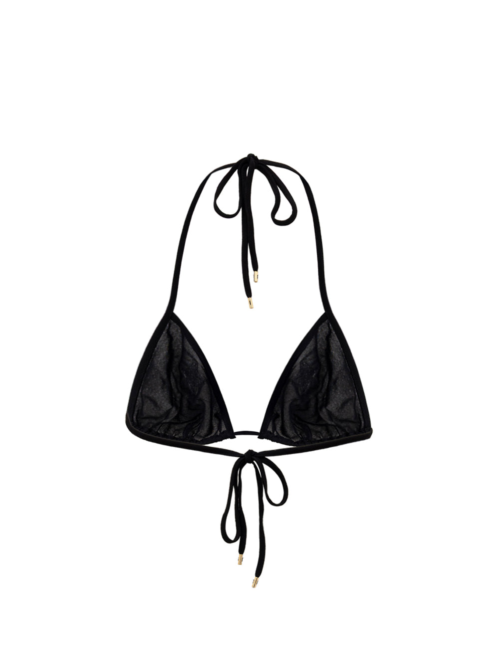 Tom Ford Black Tulle Triangle Bra with Paillette Stars – Siebentaschen