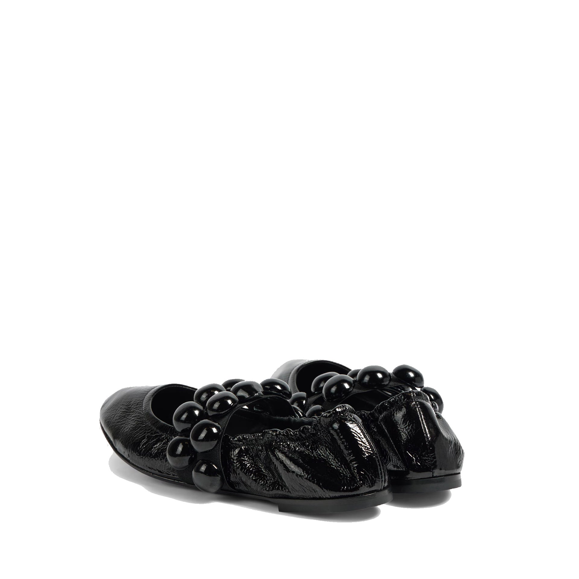 Alaia Sphere Leather Mary Jane Flats
