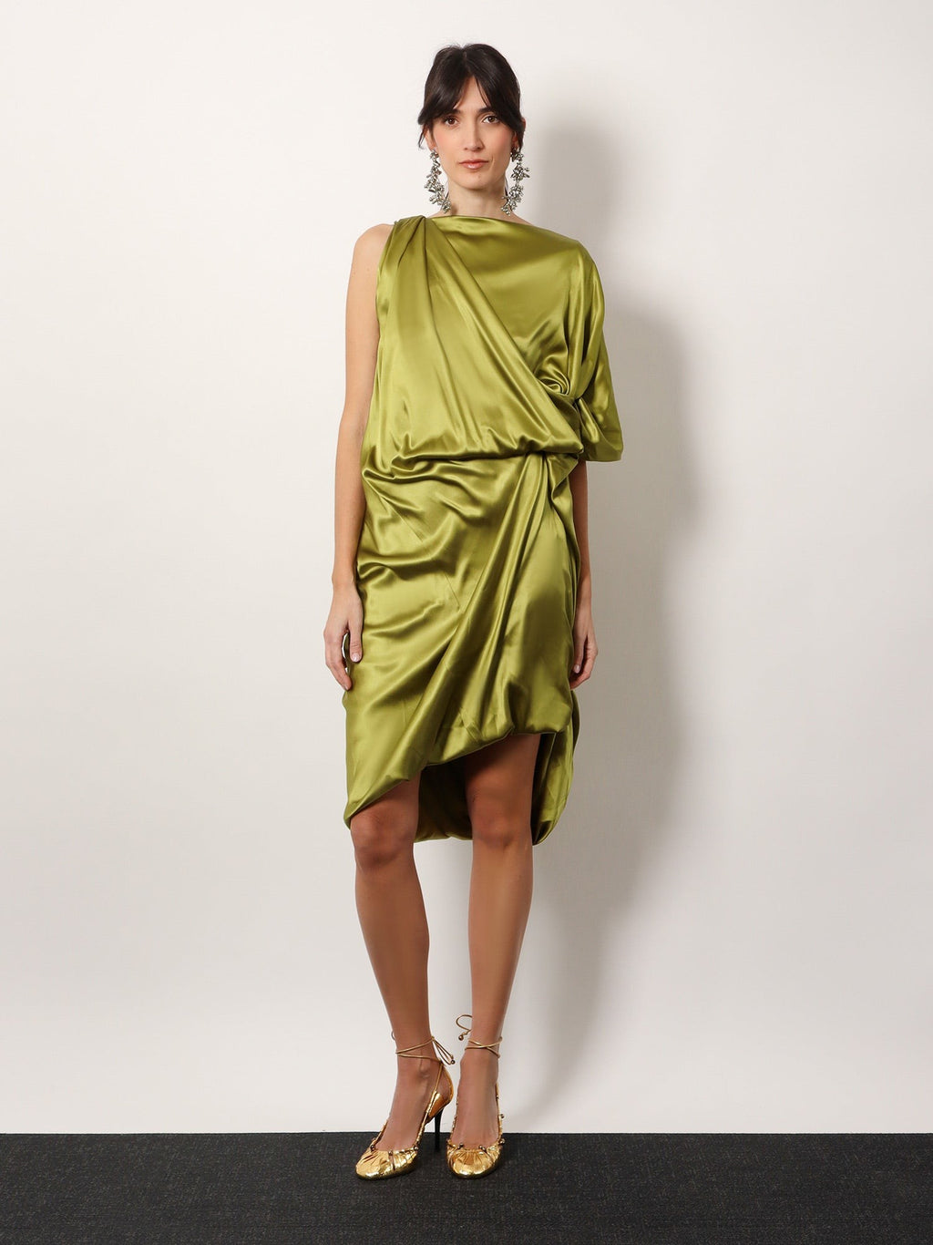 Dries Van Noten Dalant silk dress with lateral knot