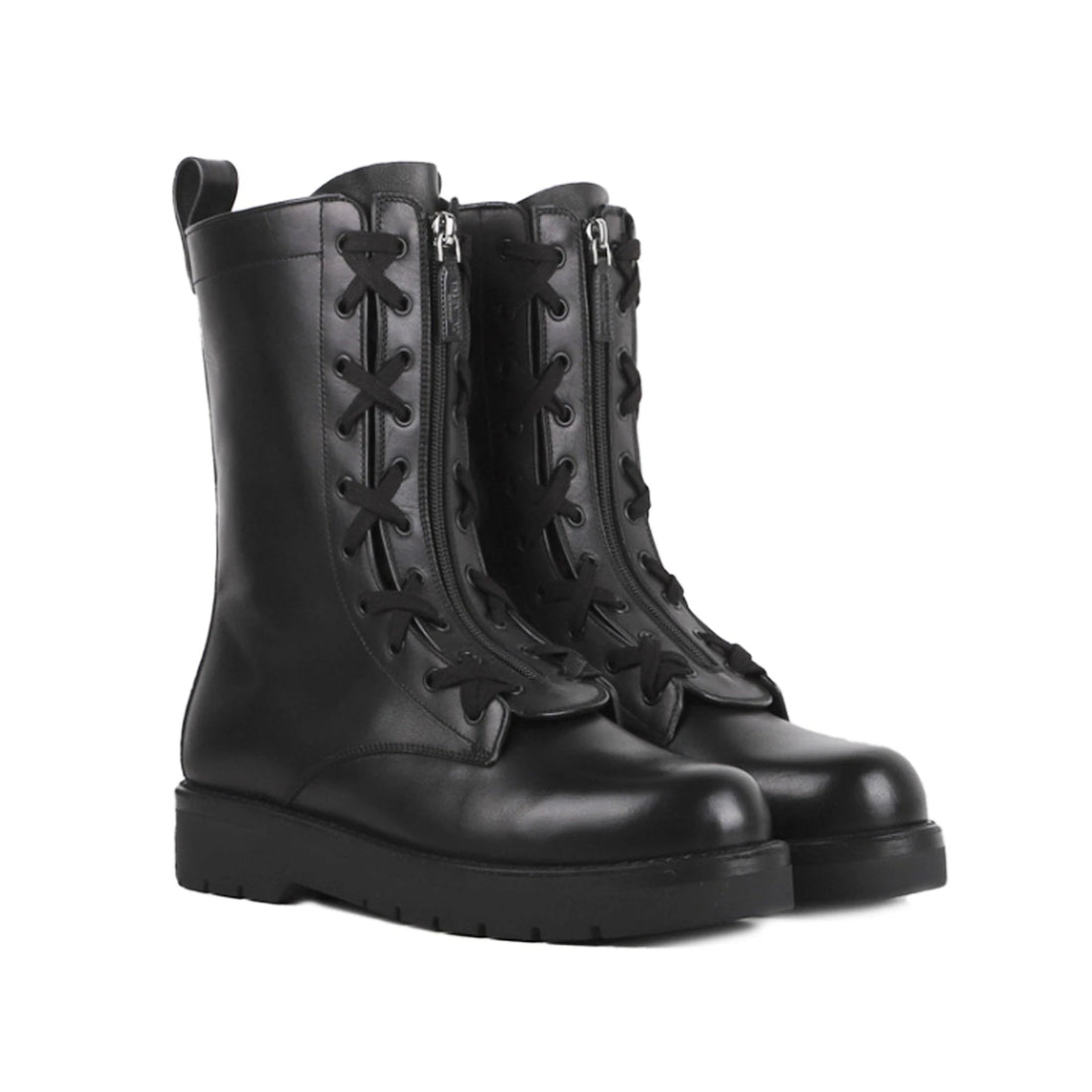 Valentino Garavani Combat Leather Boots
