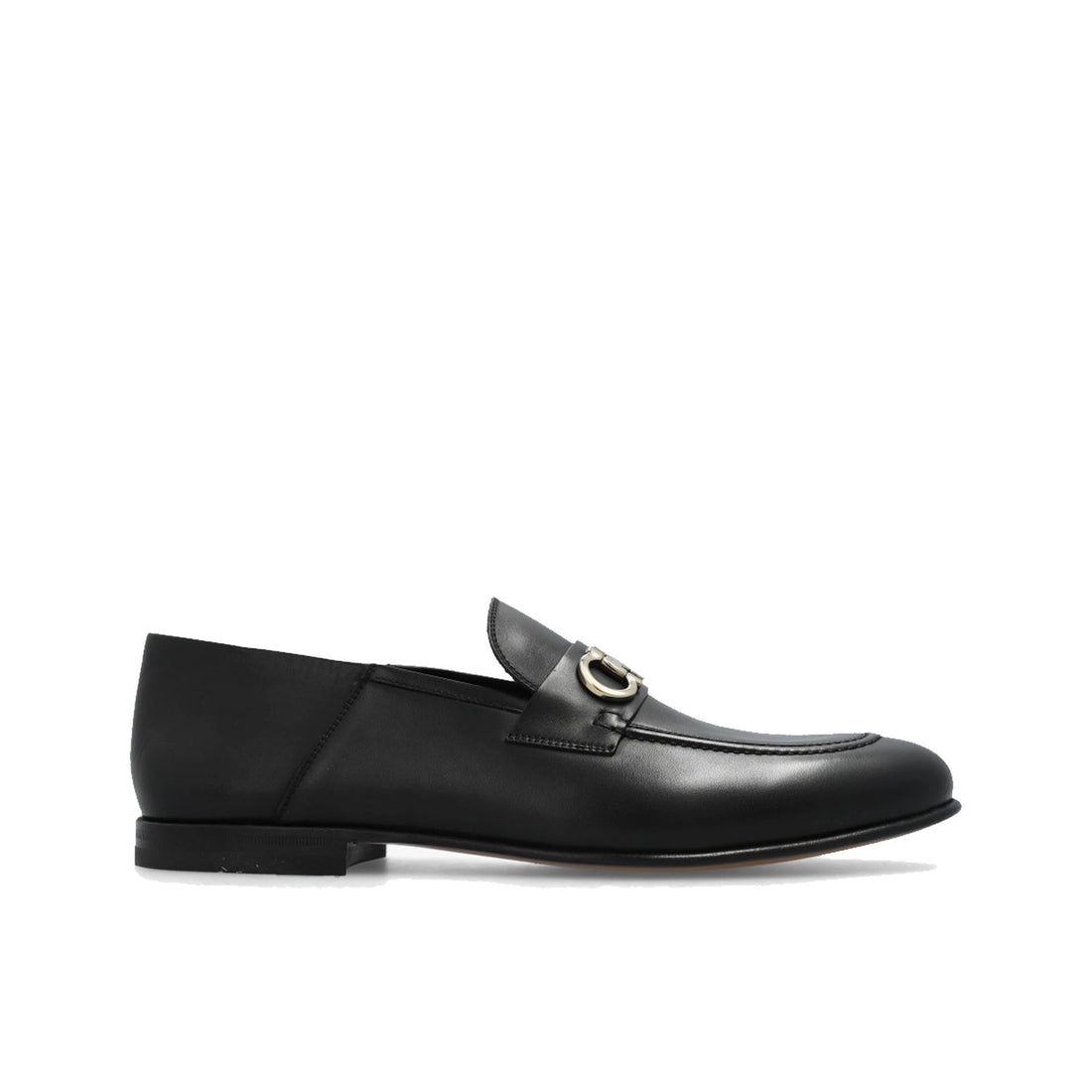 P118-Salvatore Ferragamo Gin Leather Loafers