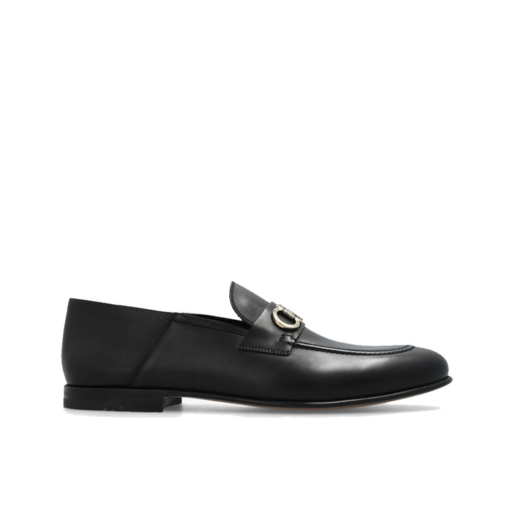P118-Salvatore Ferragamo Gin Leather Loafers
