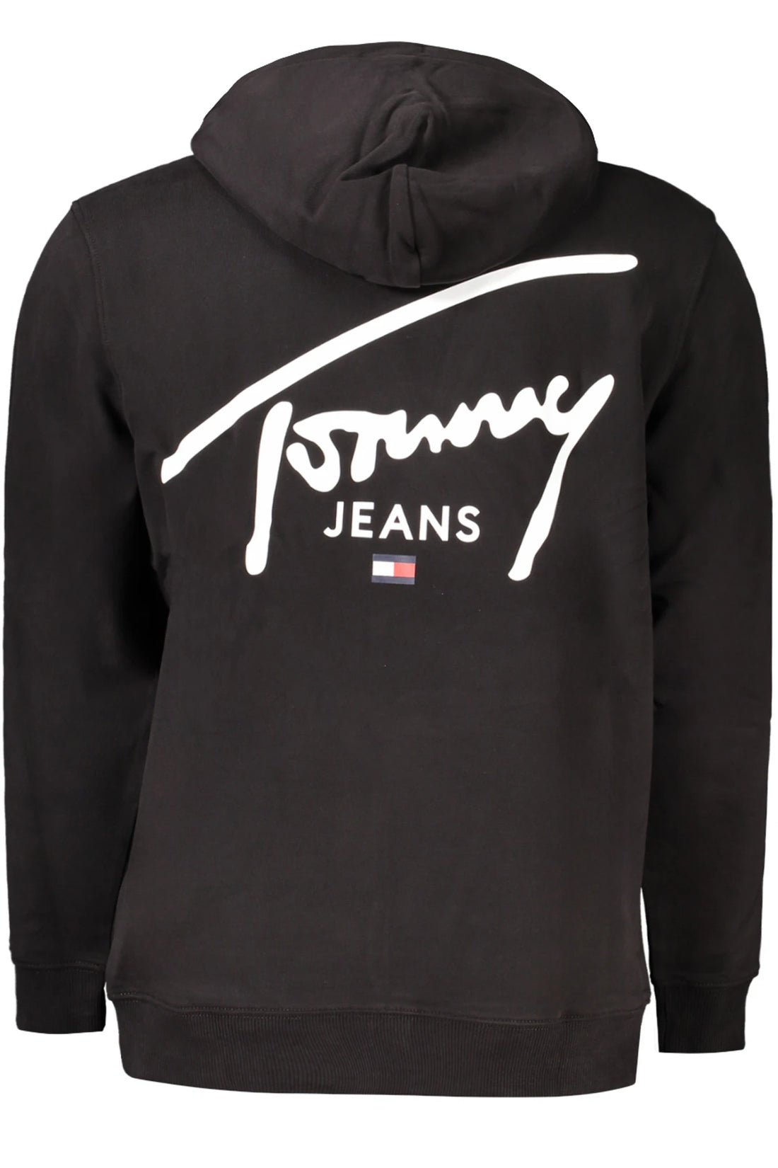 TOMMY HILFIGER MEN&#39;S BLACK ZIP-UP SWEATSHIRT