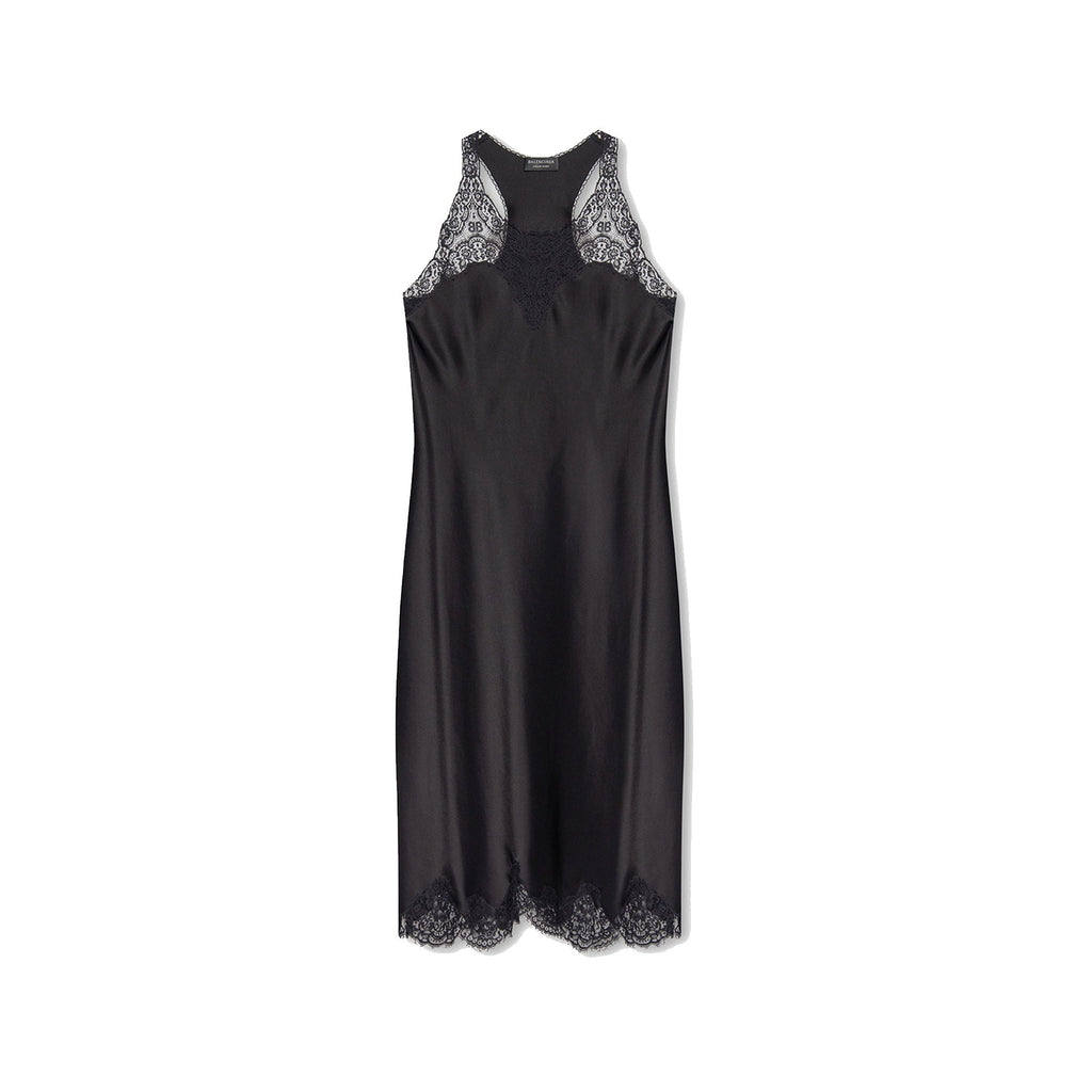 Balenciaga Satin Strappy Midi Dress – Siebentaschen