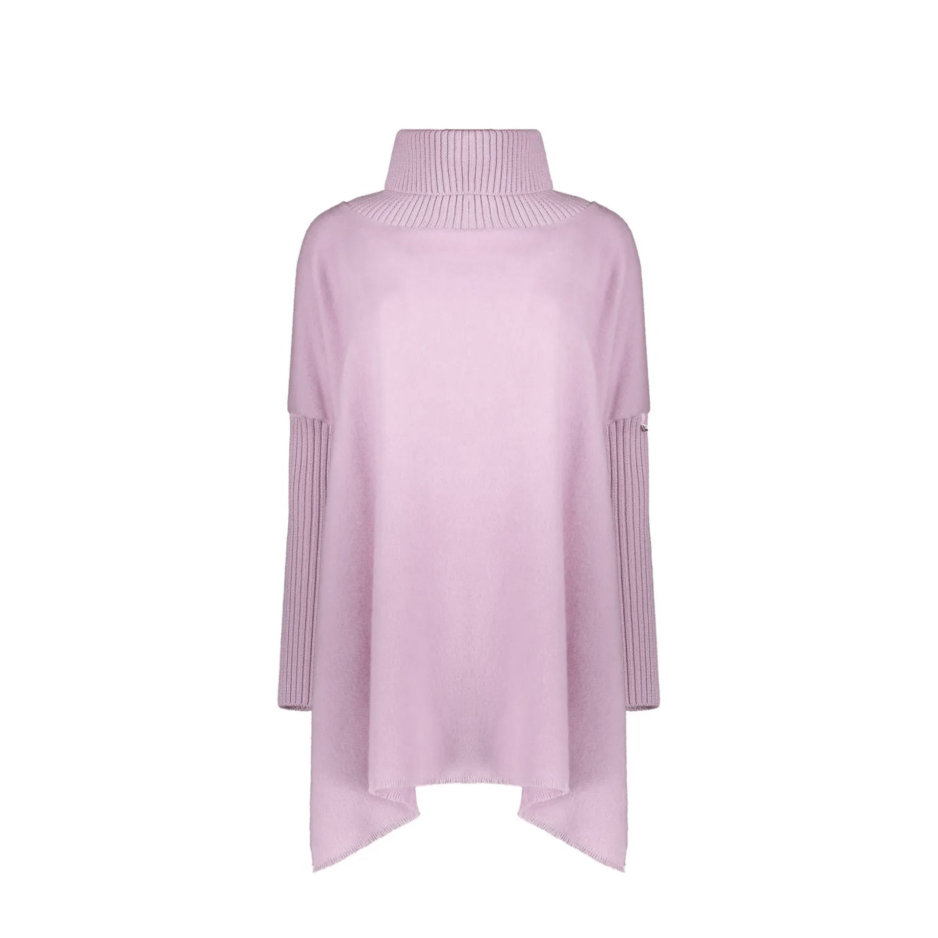 Herno high-collar Asymmetric Poncho