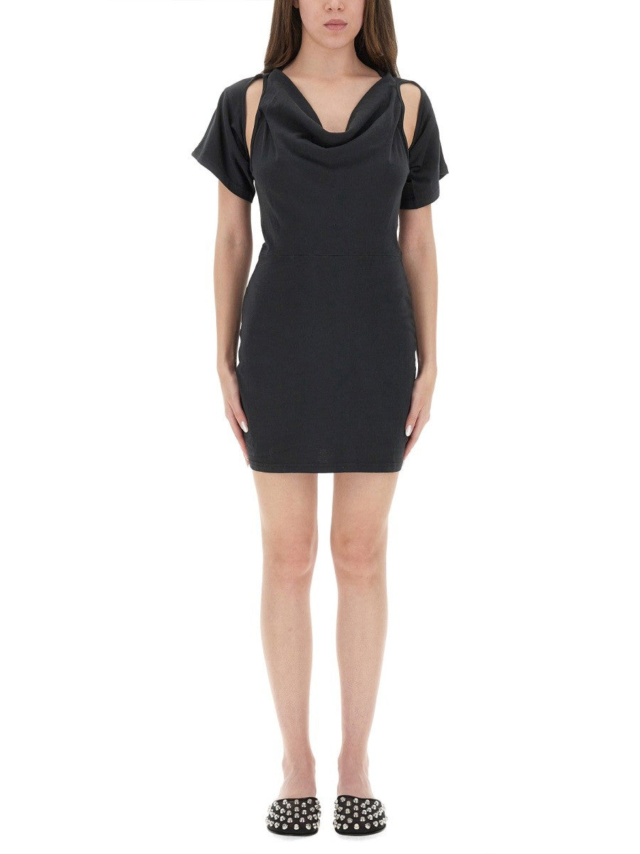 ALEXANDERWANG.T "DECONSTRUCTED" SHORT DRESS