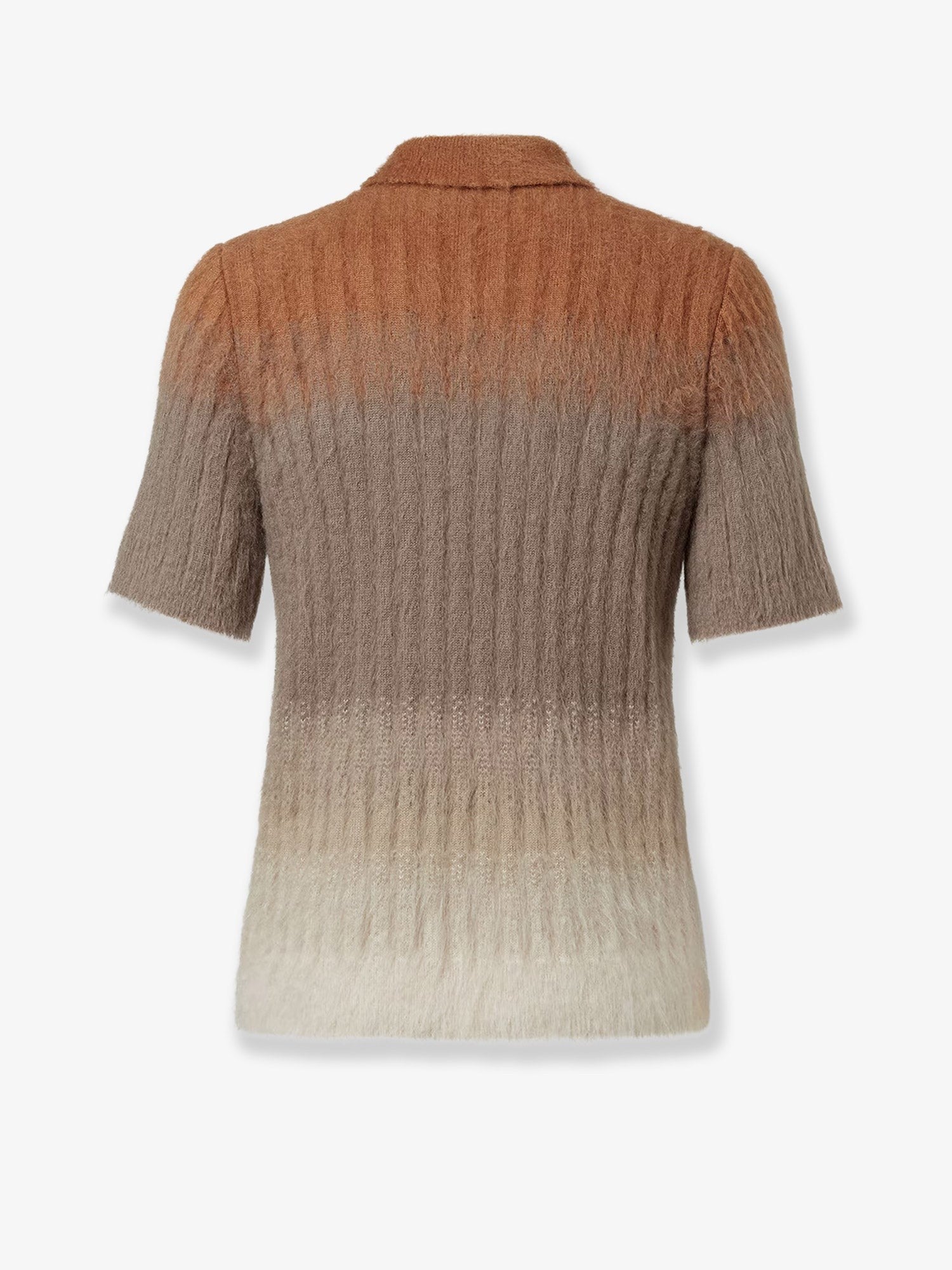 Fendi Dégradé mohair and wool polo shirt