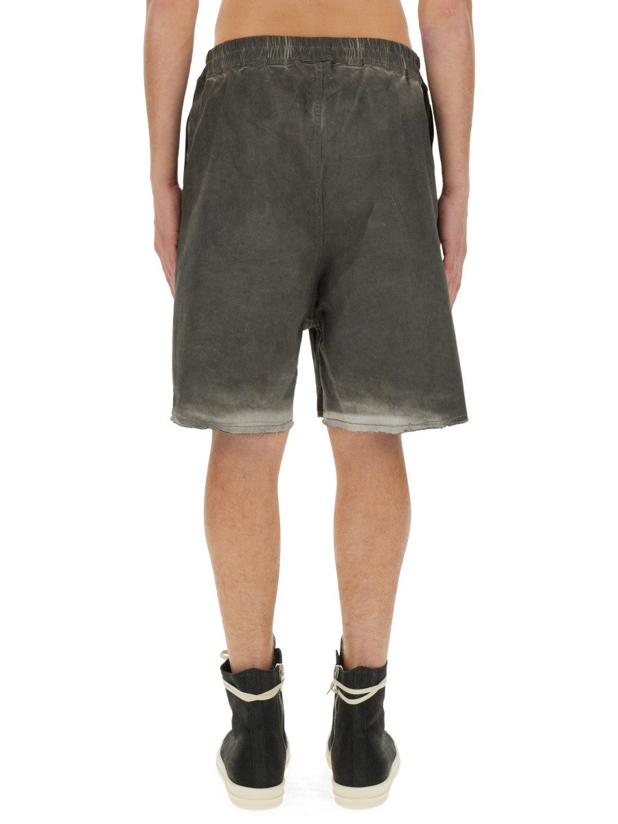 RICK OWENS DENIM BERMUDA SHORTS