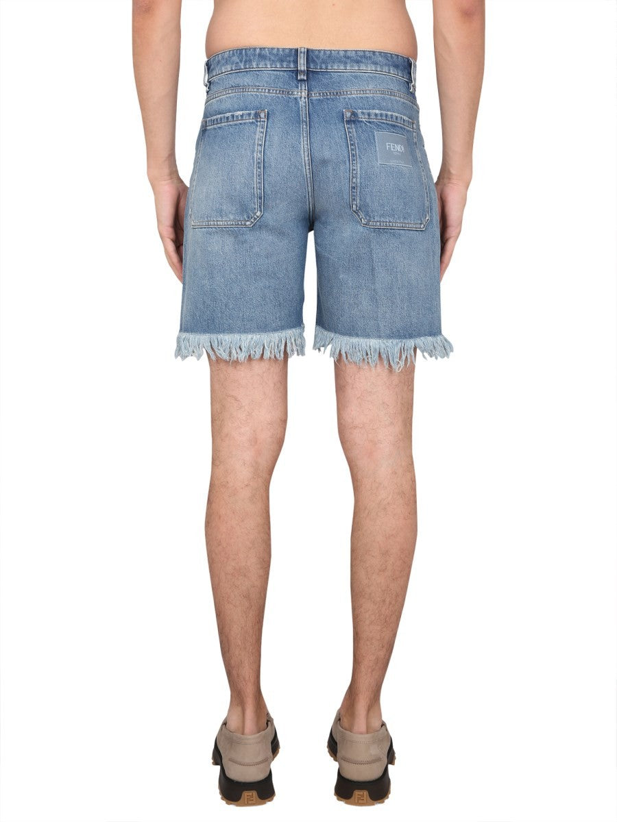 Fendi DENIM BERMUDA SHORTS