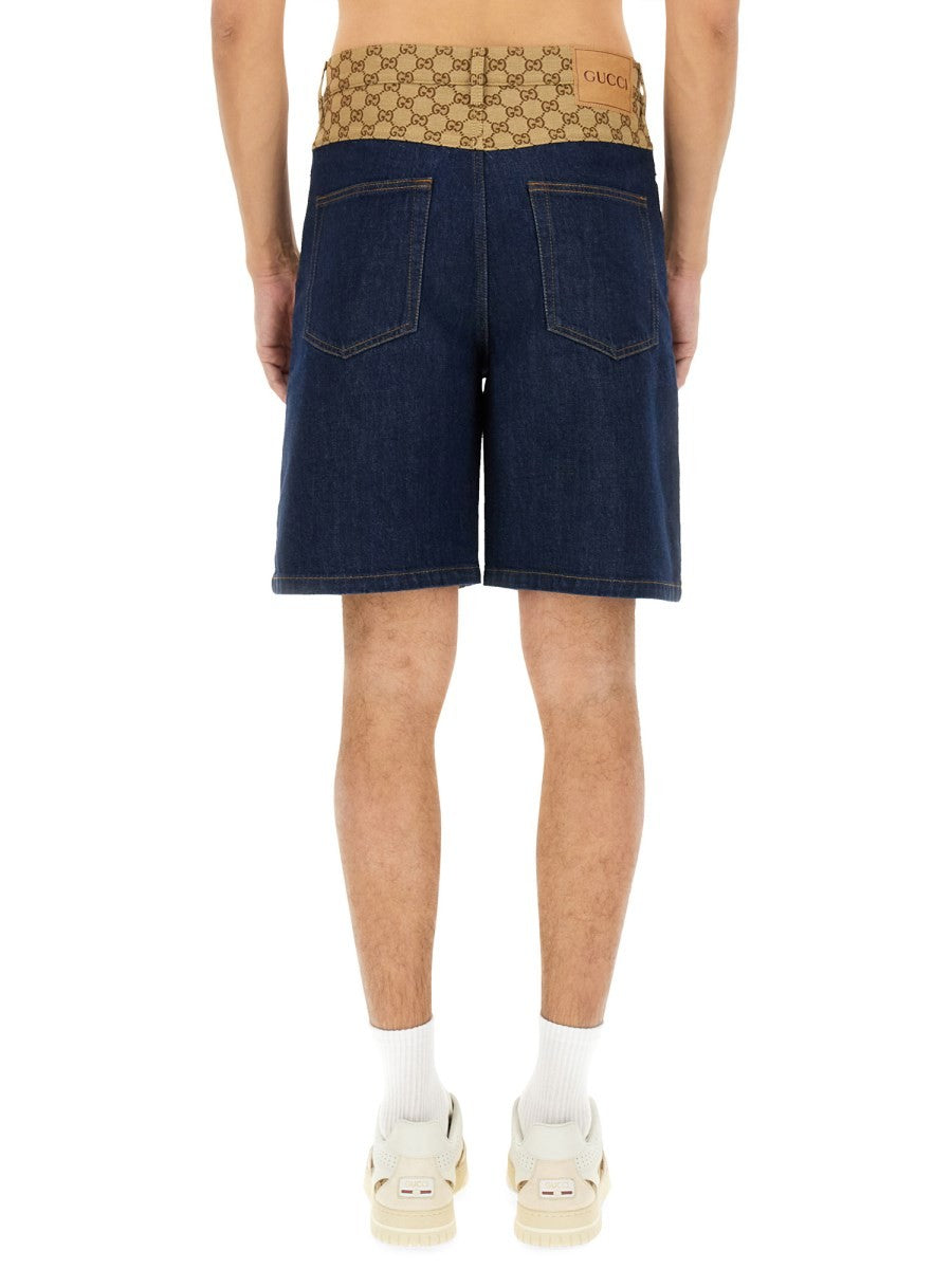 Gucci DENIM BERMUDA SHORTS