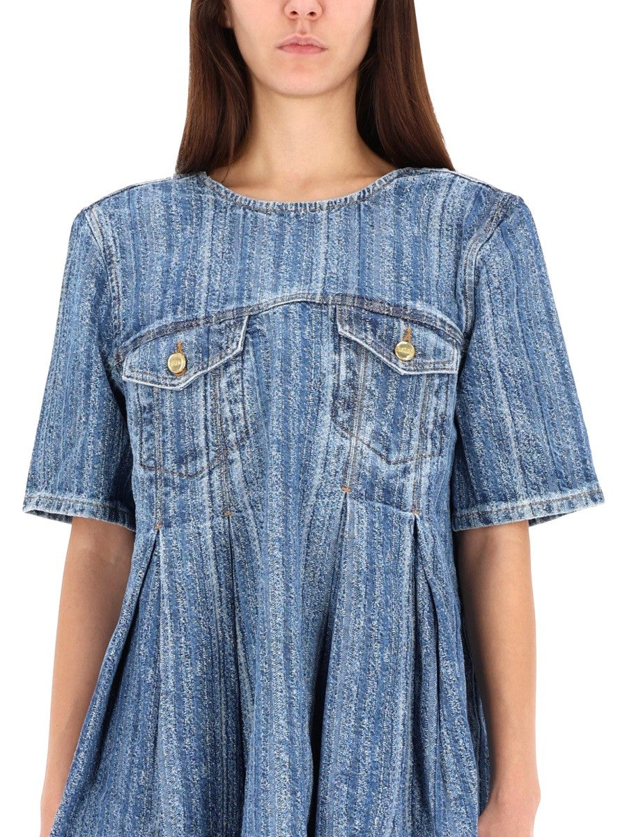 GANNI DENIM DRESS