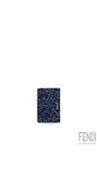 Fendi Denim-effect FF Jacquard bi-fold wallet